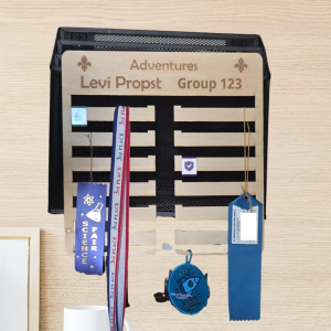 Personalized Award Hanger – Display for Medals, Ribbons, Patches & More | Custom Name and Icon