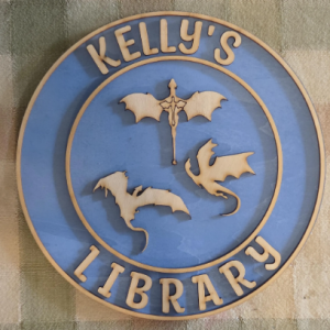 Custom Library Sign - Three Dragons