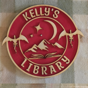 Custom Library Sign - Mountain Dragons